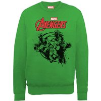 Marvel Avengers Assemble Team Burst Sweatshirt - Green - XL von Marvel
