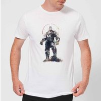 Marvel Avengers Infinity War Thanos Sketch T-Shirt - Weiß - S von Marvel