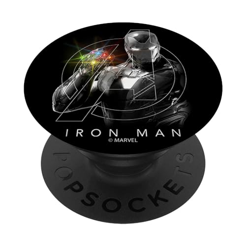 Marvel Avengers Iron Man Infinity Stones Shine PopSockets mit austauschbarem PopGrip von Marvel