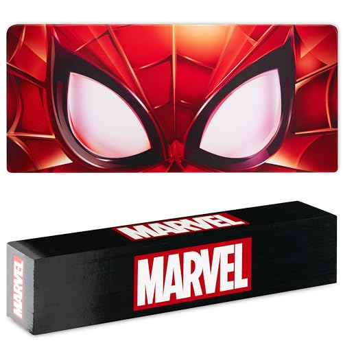 Marvel Avengers Schreibtischunterlage XXL - Gaming Schreibtisch Zubehör 800x360mm als Handgelenkauflage - Anti-Rutsch, Bürobedarf Unterlage Desk Matte (Rot Spiderman) von Marvel