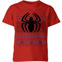 Marvel Avengers Spider-Man Logo Kinder T-Shirt - Rot - 11-12 Jahre von Marvel