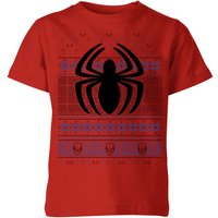 Marvel Avengers Spider-Man Logo Kinder T-Shirt - Rot - 5-6 Jahre von Marvel