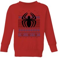 Marvel Avengers Spider-Man Logo Kinder Weihnachtspullover - Rot - 11-12 Jahre von Marvel