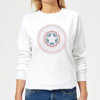 Marvel Captain America Oriental Shield Women's Sweatshirt - White - XL von Marvel