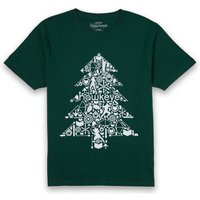 Marvel Christmas Tree Unisex T-Shirt - Green - M von Marvel