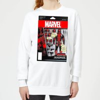 Marvel Deadpool Action Figure Damen Pullover - Weiß - M von Original Hero