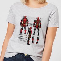 Marvel Deadpool Action Figure Plans Damen T-Shirt - Grau - XL von Original Hero
