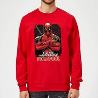 Marvel Deadpool Crossed Arms Sweatshirt - Rot - XL von Marvel