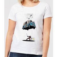 Marvel Deadpool Ice Cream Damen T-Shirt - Weiß - L von Marvel