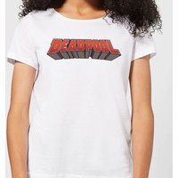Marvel Deadpool Logo Damen T-Shirt - Weiß - XXL von Marvel