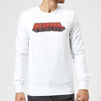 Marvel Deadpool Logo Pullover - Weiß - S von Marvel