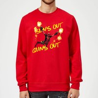 Marvel Deadpool Suns Out Guns Out Pullover - Rot - S von Marvel