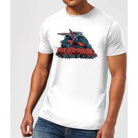 Marvel Deadpool Sword Logo Herren T-Shirt - Weiß - L von Marvel