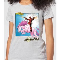 Marvel Deadpool Unicorn Battle Damen T-Shirt - Grau - 3XL von Marvel