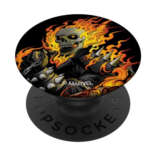 Marvel Ghost Rider Spirit of Vengeance Flaming Skull PopSockets mit austauschbarem PopGrip von Marvel