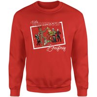 Marvel Group Polaroid Weihnachtspullover – Rot - XL von Marvel