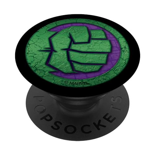 Marvel Hulk Smash Fist Punch Green Purple PopSockets mit austauschbarem PopGrip von Marvel