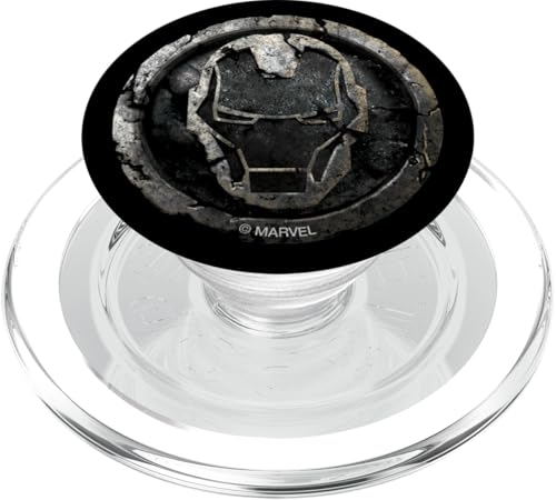 Marvel Iron Man Stark Helm Helmet Logo Stone Rock Rubble PopSockets PopGrip für MagSafe von Marvel