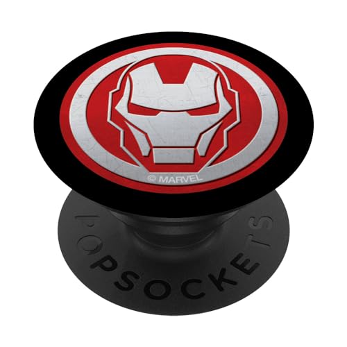 Marvel Iron Man Tony Stark Icon Red and Silver PopSockets mit austauschbarem PopGrip von Marvel