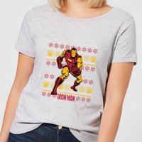 Marvel Iron Man Women's Christmas T-Shirt - Grey - 5XL von Marvel