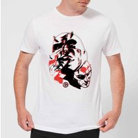 Marvel Knights Daredevil Layered Faces Men's T-Shirt - White - XL von Marvel