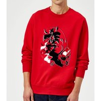 Marvel Knights Daredevil Layered Faces Sweatshirt - Red - S von Marvel