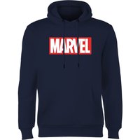 Marvel Logo Hoodie - Navy - S von Original Hero