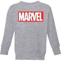 Marvel Logo Kids' Sweatshirt - Grey - 11-12 Jahre von Marvel