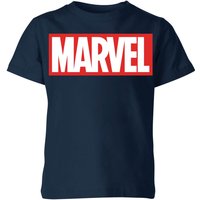 Marvel Logo Kids' T-Shirt - Navy - 5-6 Jahre von Marvel