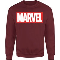 Marvel Logo Sweatshirt - Burgundy - M von Marvel