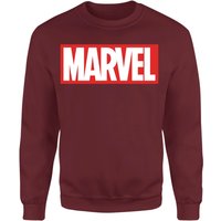 Marvel Logo Sweatshirt - Burgundy - XL von Marvel