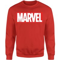 Marvel Logo Sweatshirt - Red - S von Marvel