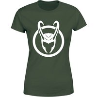 Marvel Loki Logo T-Shirt Women's T-Shirt - Green - L von Marvel