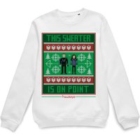 Marvel On Point Unisex Weihnachtspullover – Weiß - M von Marvel