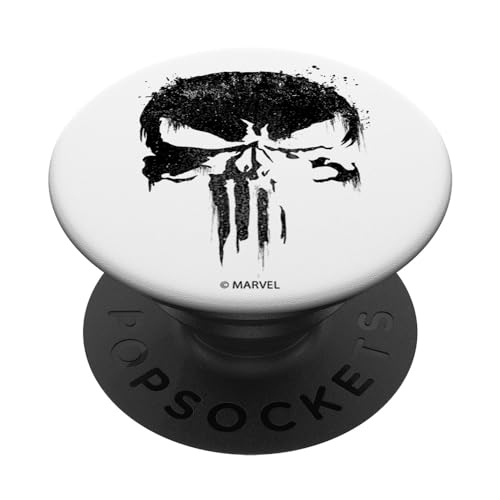 Marvel Punisher Black Out Skull PopSockets mit austauschbarem PopGrip von Marvel