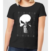 Marvel Punisher Damen Weihnachts-T-Shirt - Schwarz - 3XL von Marvel