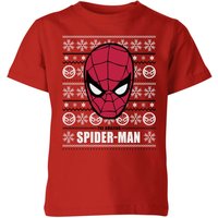 Marvel Spider-Man Kids' Christmas T-Shirt - Red - 11-12 Jahre von Marvel