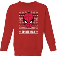 Marvel Spider-Man Kinder Weihnachtspullover – Rot - 7-8 Jahre von Marvel