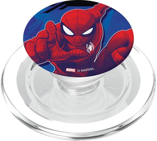 Marvel Spider-Man Leaping into Action All-Red PopSockets PopGrip für MagSafe von Marvel