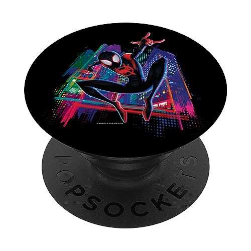 Marvel Spider-Man Miles Morales Graffiti City PopSockets mit austauschbarem PopGrip von Marvel