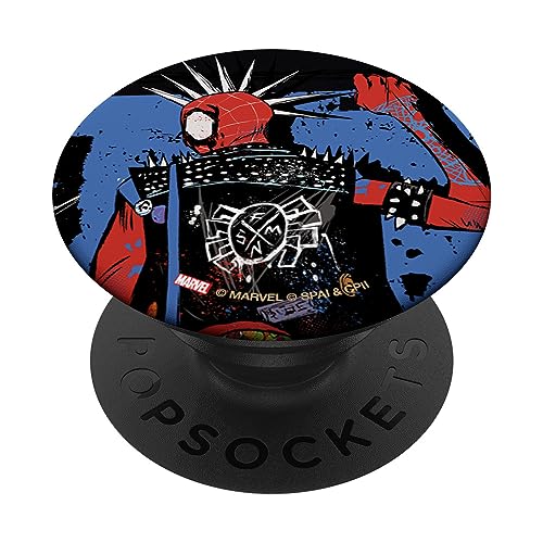 Marvel Spider-Man: Across the Spider-Verse Spider-Punk Back PopSockets Klebender PopGrip von Marvel