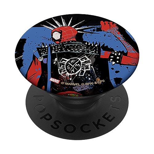 Marvel Spider-Man: Across the Spider-Verse Spider-Punk Back PopSockets mit austauschbarem PopGrip von Marvel