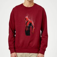 Marvel Spider-man Web Wrap Sweatshirt - Burgundy - M von Marvel
