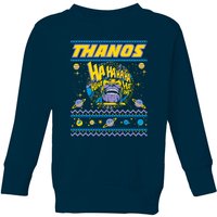 Marvel Thanos Christmas Knit Kinder Weihnachtspullover – Navy - 9-10 Jahre von Marvel