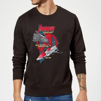 Marvel The Avengers Quinjet Sweatshirt - Black - S von Marvel