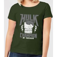 Marvel Thor Ragnarok Hulk Champion Damen T-Shirt - Grün - XL von Marvel