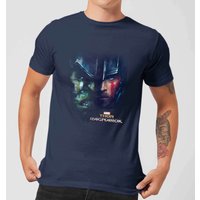 Marvel Thor Ragnarok Hulk Split Face Herren T-Shirt - Navy Blau - XXL von Marvel