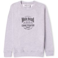 Marvel Web Head Crime Fighter Kids' Sweatshirt - Grey - 5-6 Jahre von Original Hero