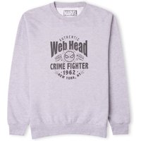 Marvel Web Head Crime Fighter Sweatshirt - Grey - XXL von Marvel