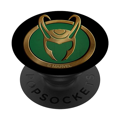 PopSocket : PopGrip Marvel Loki Series Icon PopSockets Ausziehbarer Sockel und Griff für Handys/Tablets mit Tauschbarem Top von Marvel